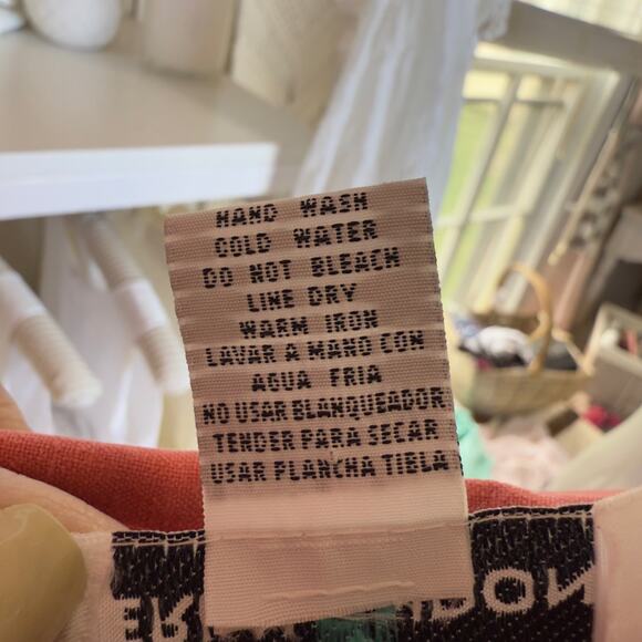 Erin London sz. Medium 100% silk pantsuit coastal,summer, demure 2-pc #3717, 18 - Picture 11 of 13